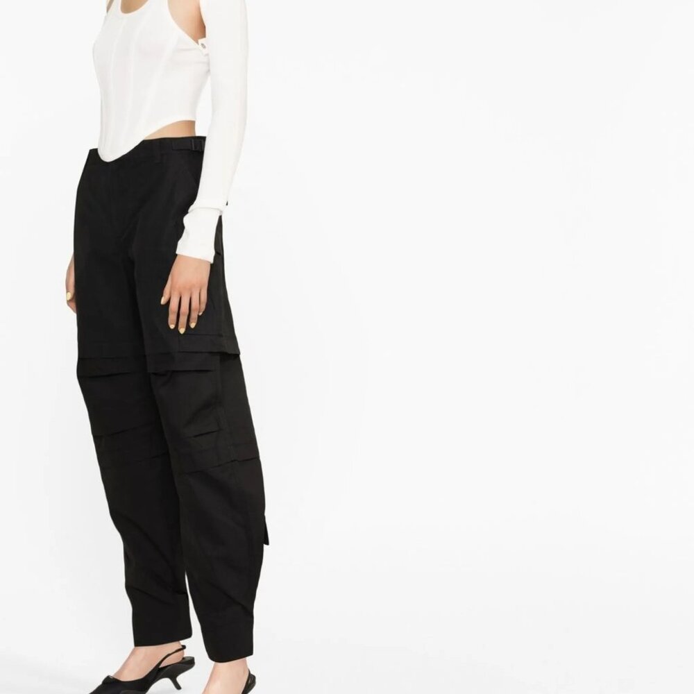 WARDROBE.NYC cotton multipocketed Cargo Pants in black